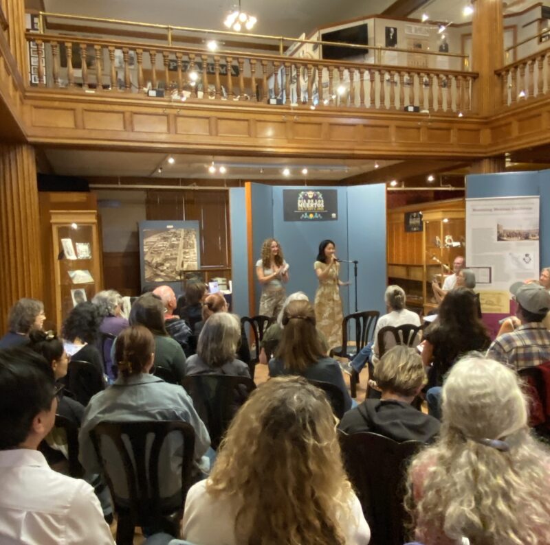 Youth Poet Laureate Lisa Zheng and Sonoma County Sabine Wolpert Youth Poet Ambassador. 2024-25. Photo by Kary Hess.