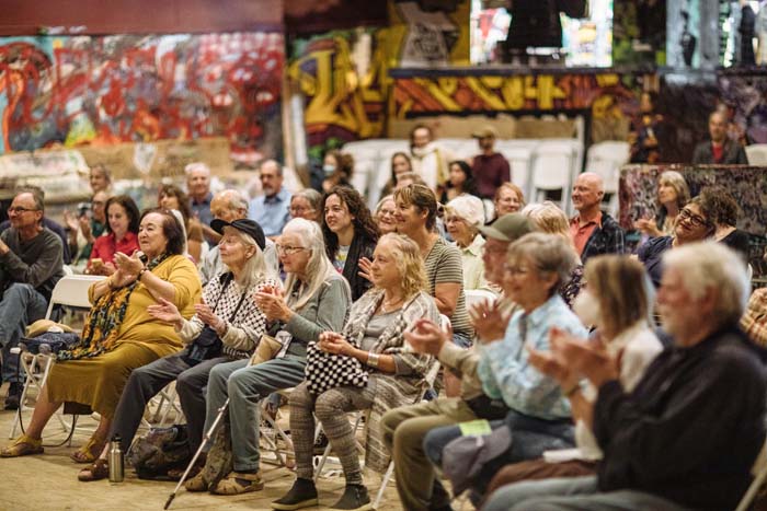 Audience at the Phoenix Theater. Photo by Michael Woolsey.